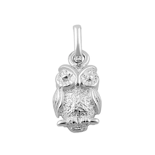 Sterling Silver Owl Pendant