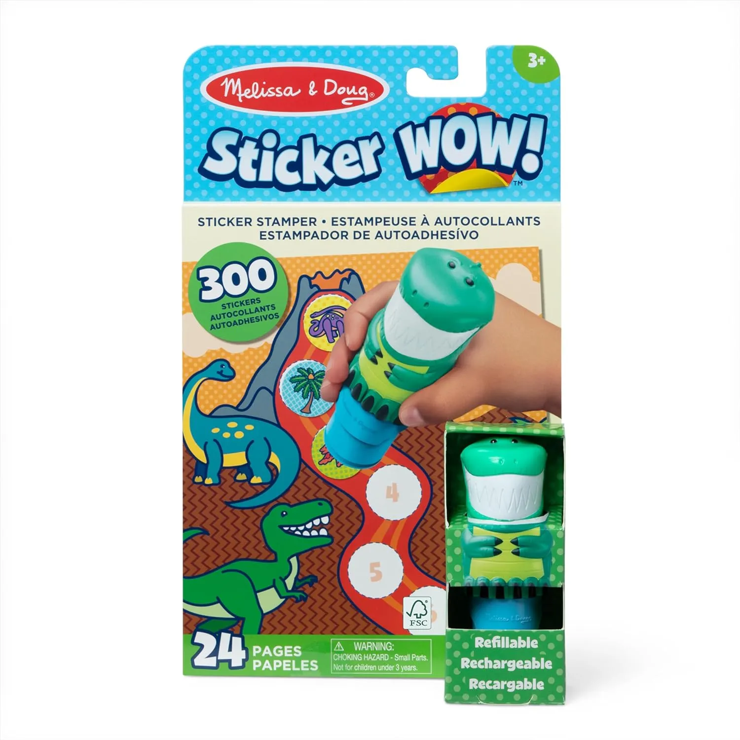 Sticker WOW!® Activity Pad & Sticker Stamper - Dinosaur