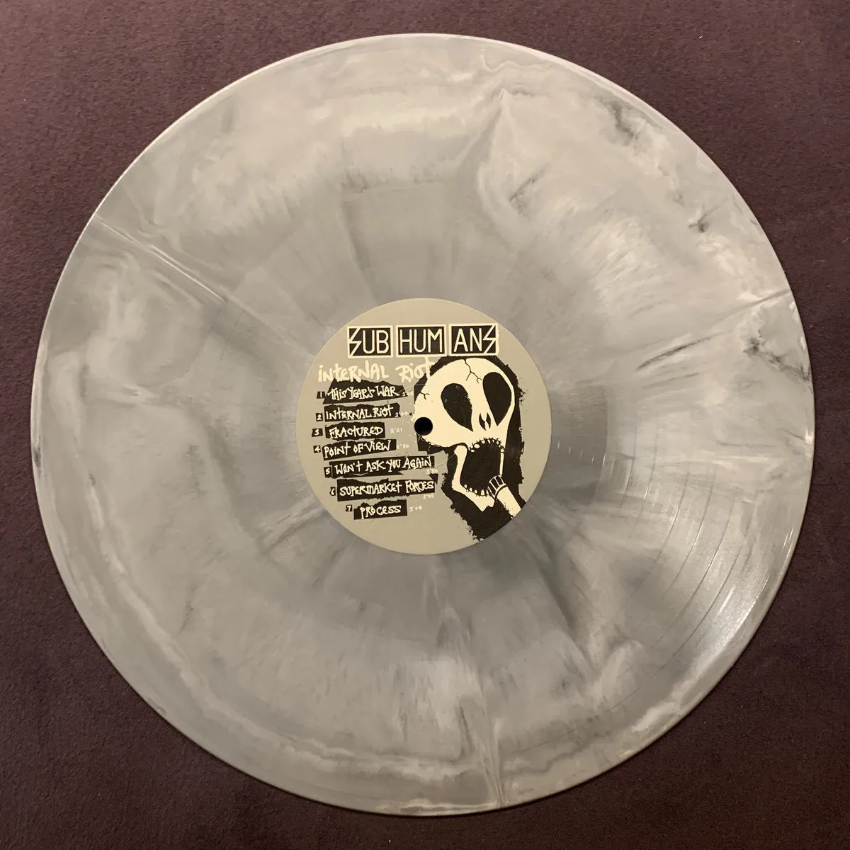 Subhumans - Internal Riot [BLACK/WHITE GALAXY VINYL] - New LP