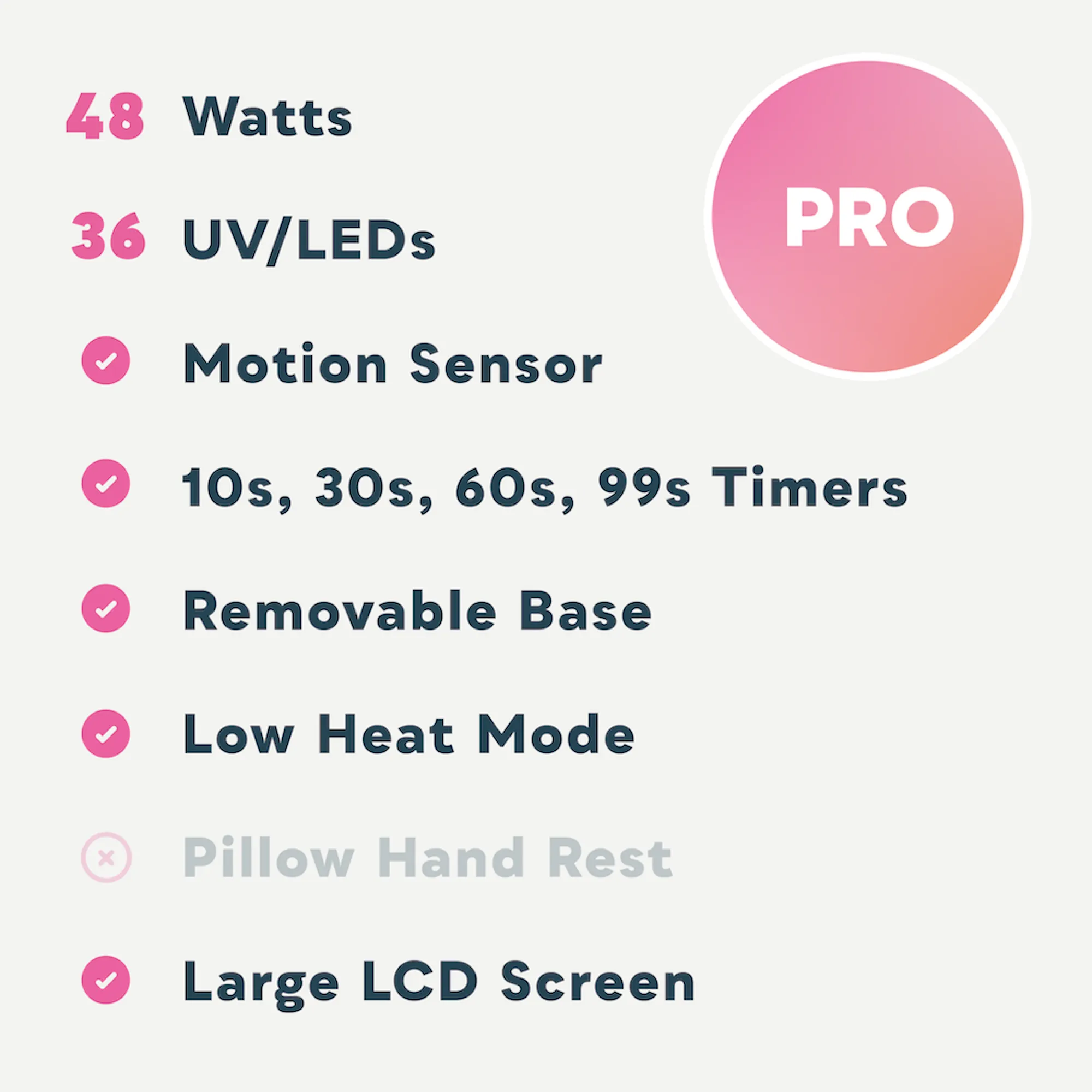 SUN4S UV LED Nail Lamp Pink