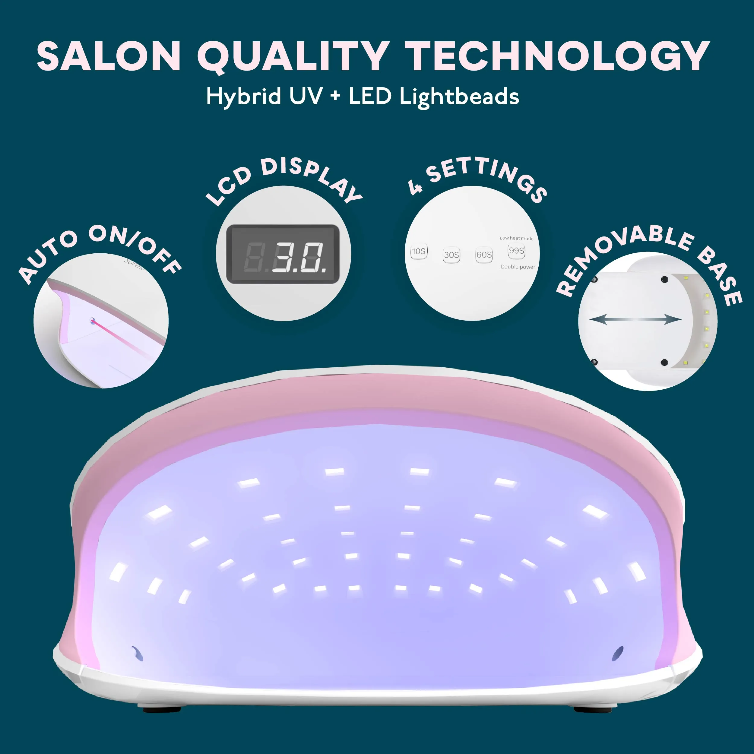 SUN4S UV LED Nail Lamp Pink