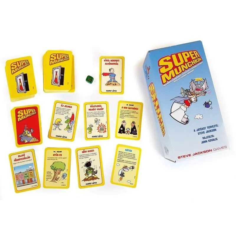 Super Munchkin joc de societate în limba maghiară