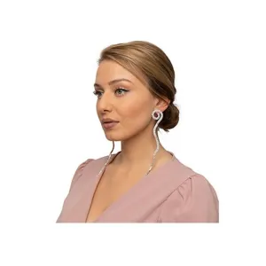 Swirl baby rhinestone earrings (2 Colors)