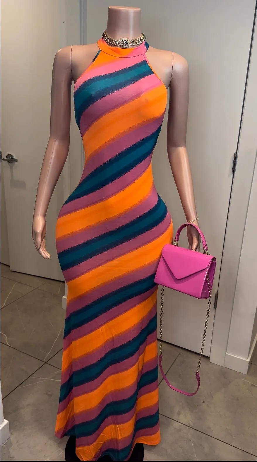 SWIRL GIRL MAXI DRESS