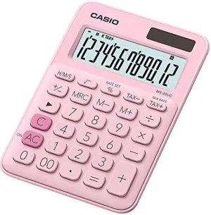 Számológép asztali CASIO MS-20UC/PK 12dig pink