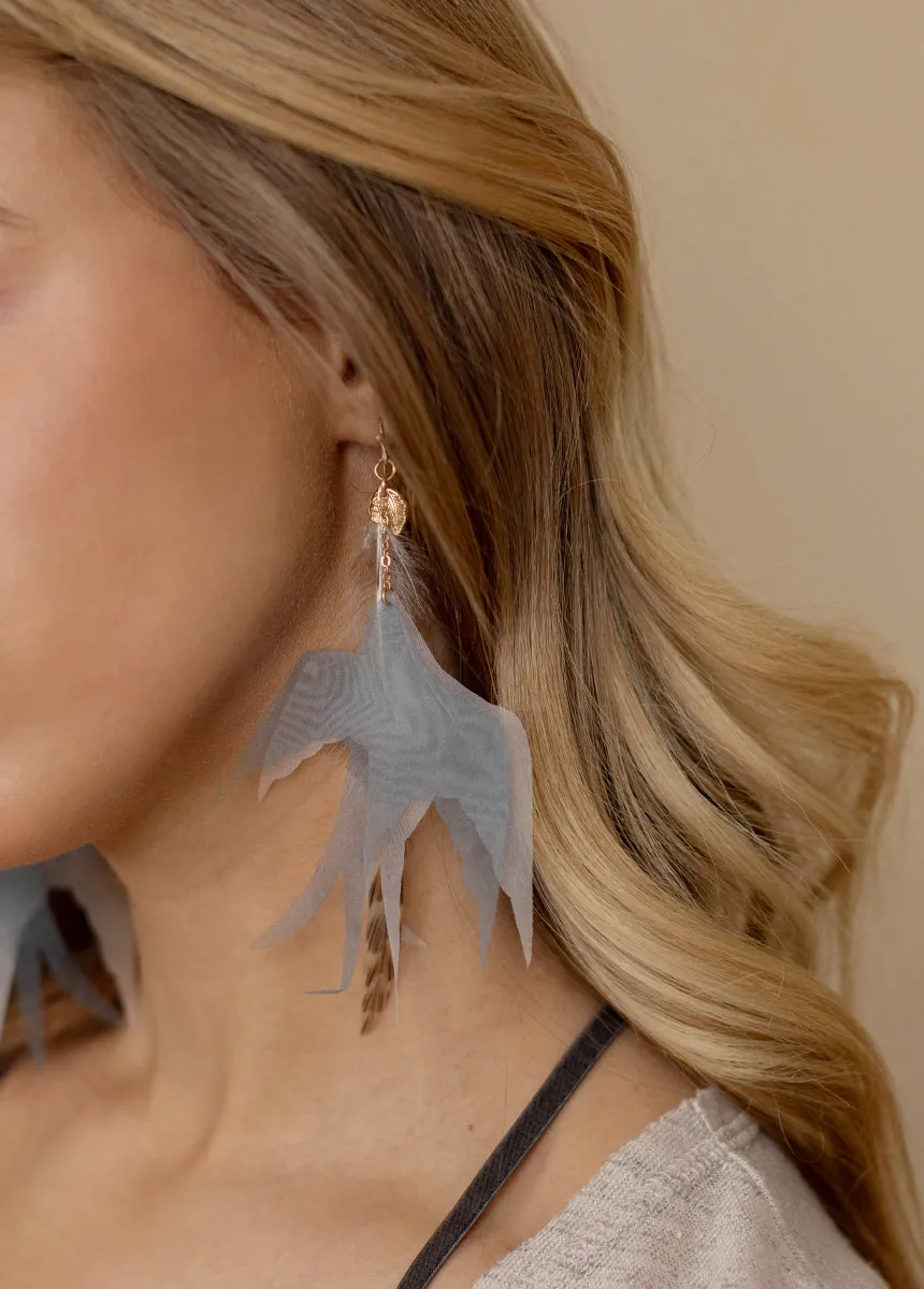 Take Flight Earrings in Whisper Blue