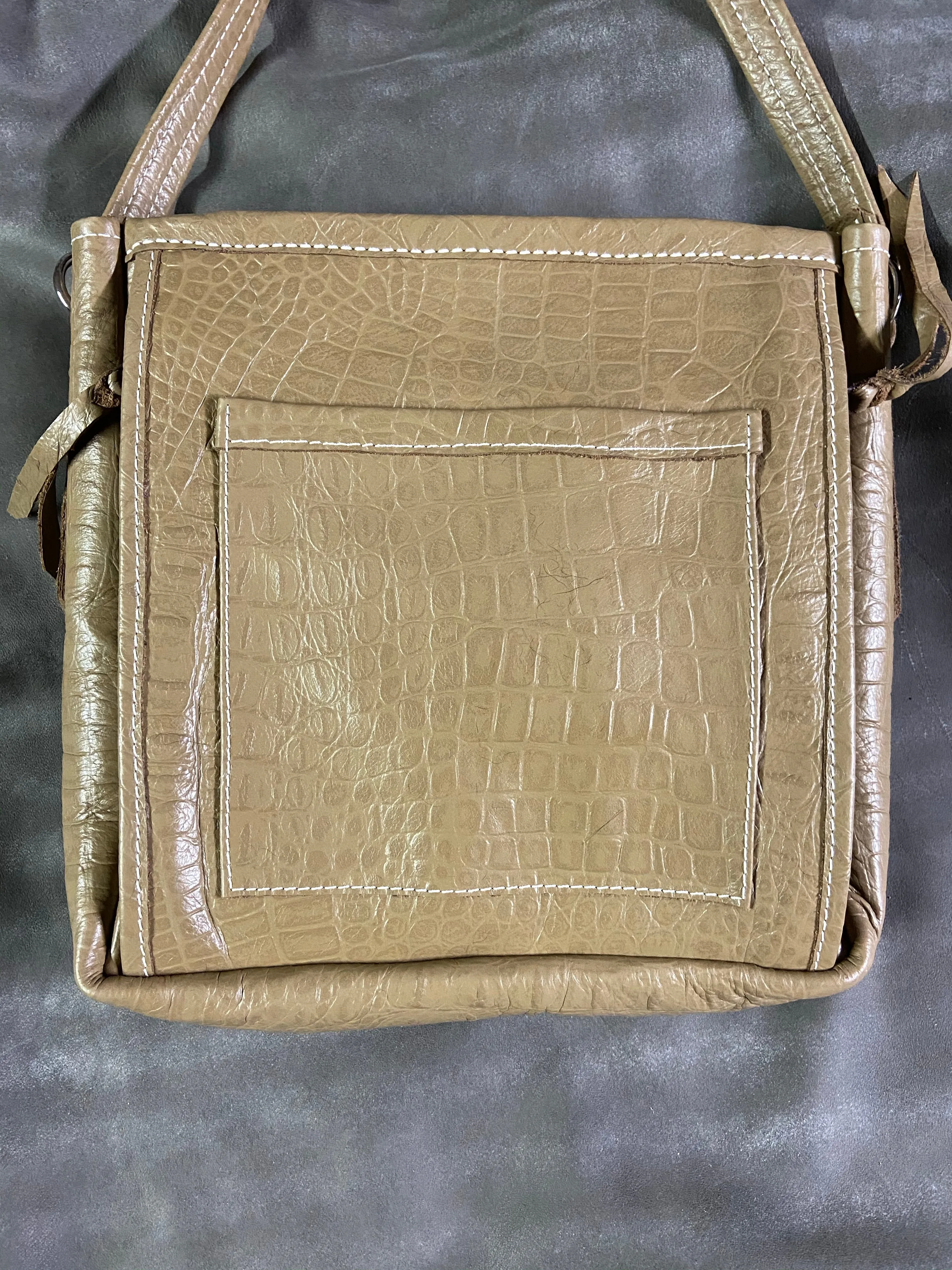 Tan and Brown Cross Concealed Carry Purse