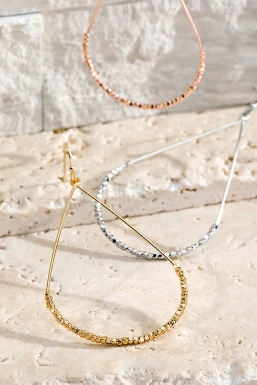 Teardrop Metal Earrings