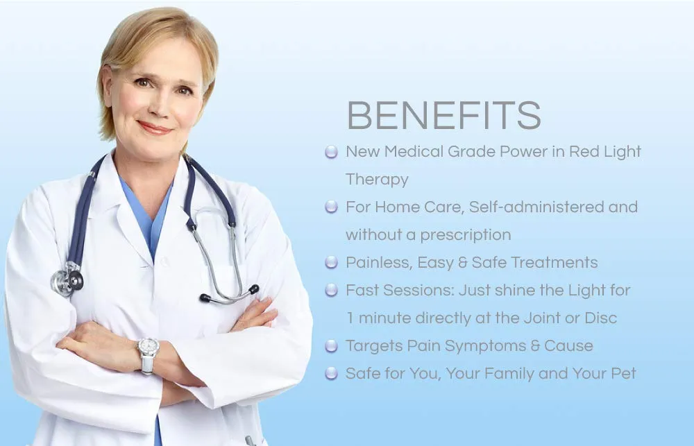 TENDLITE Red Light Therapy Device - FDA Cleared Advanced Medical Grade Technology Targets Injury Directly and Provides Joint and Muscle Pain Relief