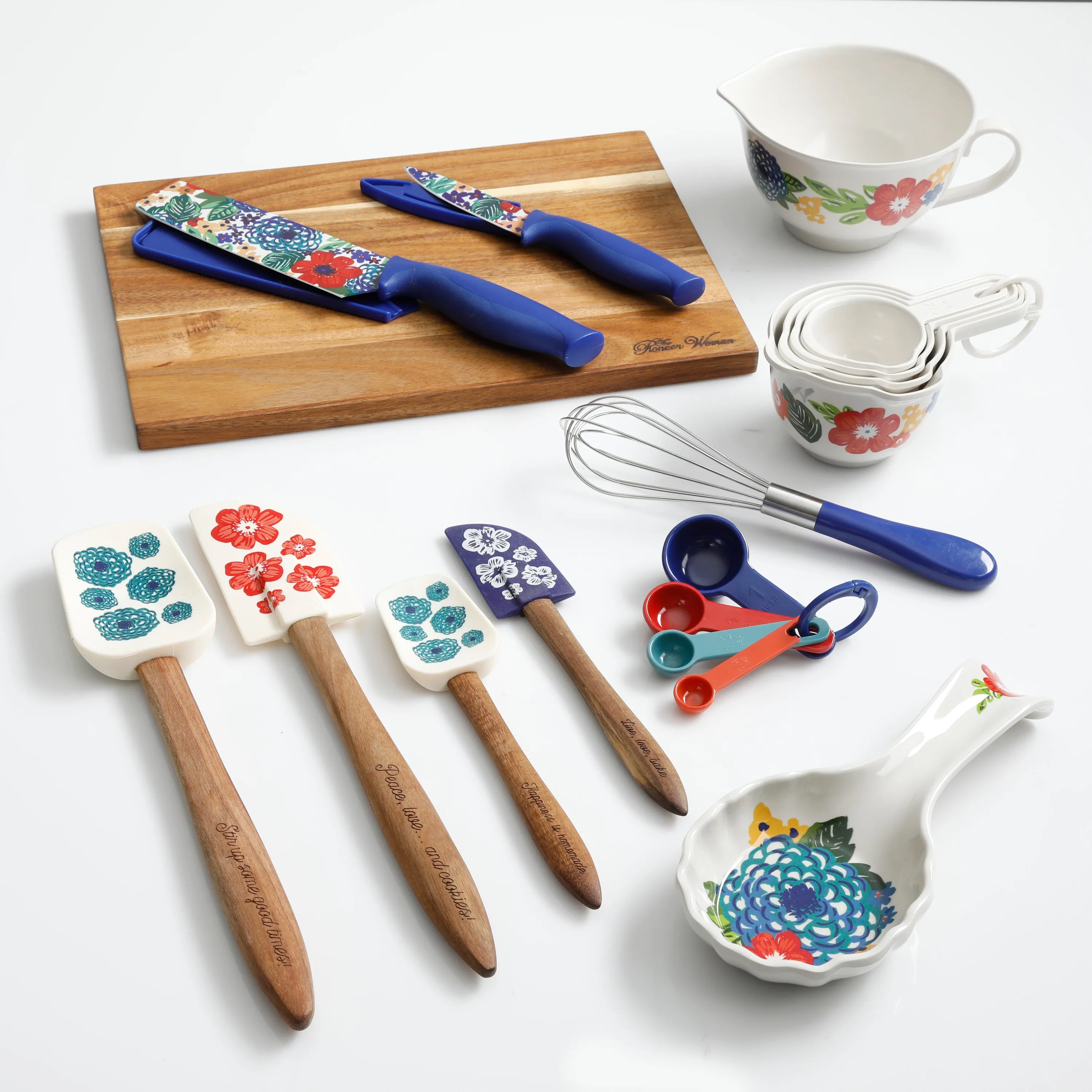 The Pioneer Woman Dazzling Dahlias 20-Piece Gadget Set