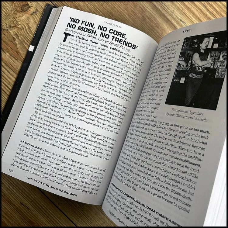 THE SCOTT BURNS SESSIONS: A Life In Death Metal 1987 – 1997 [HARDCOVER BOOK]