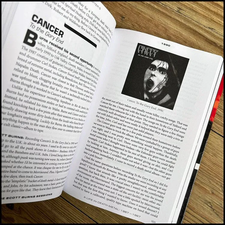 THE SCOTT BURNS SESSIONS: A Life In Death Metal 1987 – 1997 [HARDCOVER BOOK]