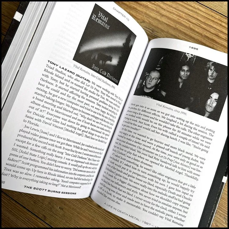 THE SCOTT BURNS SESSIONS: A Life In Death Metal 1987 – 1997 [HARDCOVER BOOK]