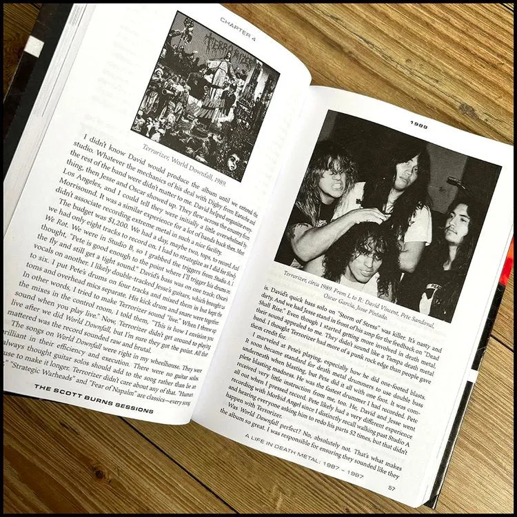 THE SCOTT BURNS SESSIONS: A Life In Death Metal 1987 – 1997 [HARDCOVER BOOK]