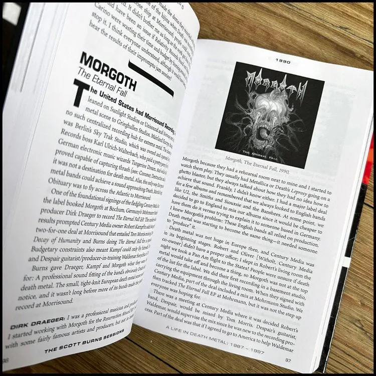 THE SCOTT BURNS SESSIONS: A Life In Death Metal 1987 – 1997 [HARDCOVER BOOK]