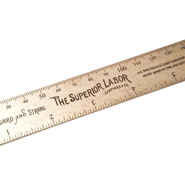 THE SUPERIOR LABOR | ザシュペリオールレイバー　15cm brass ruler