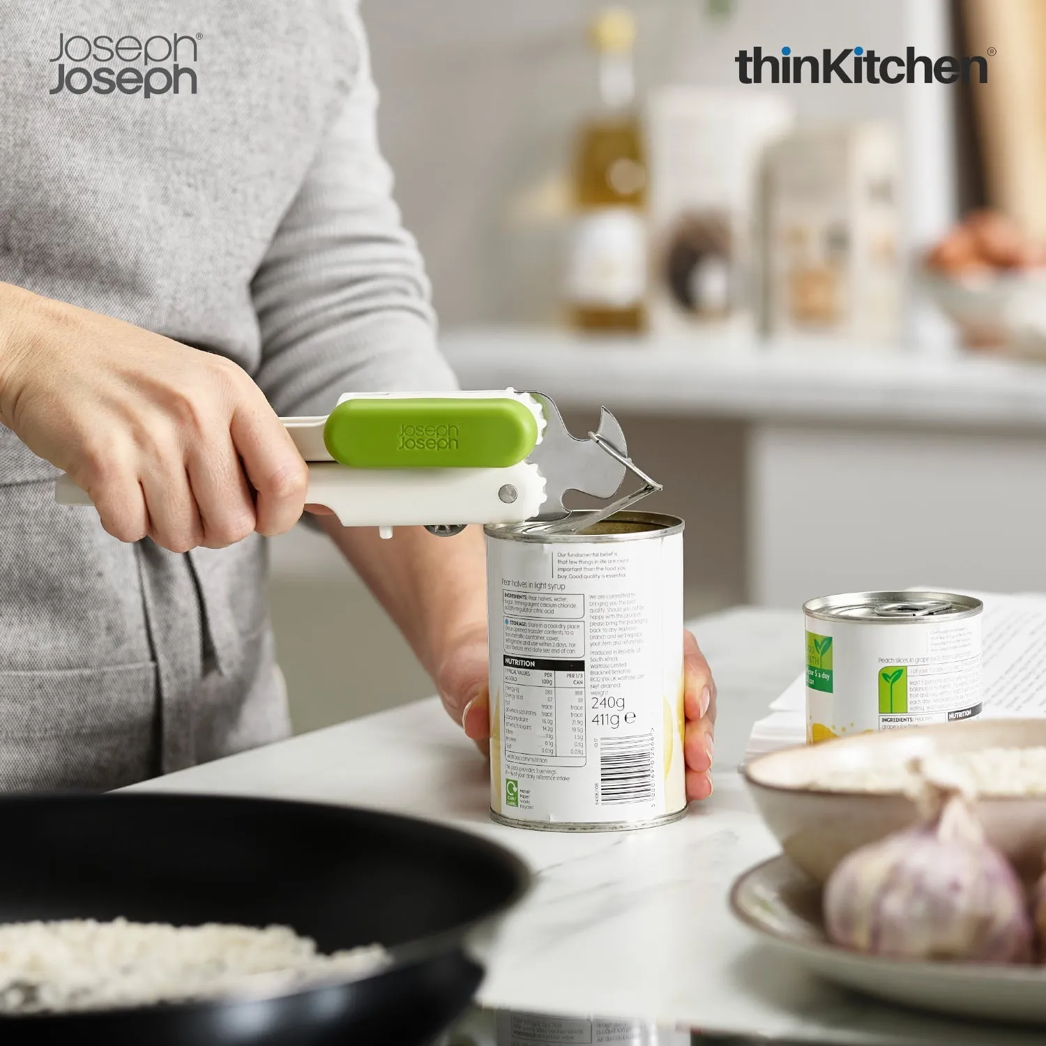 thinKitchen™ Joseph Joseph Pivot 3-in-1 Can Opener - White
