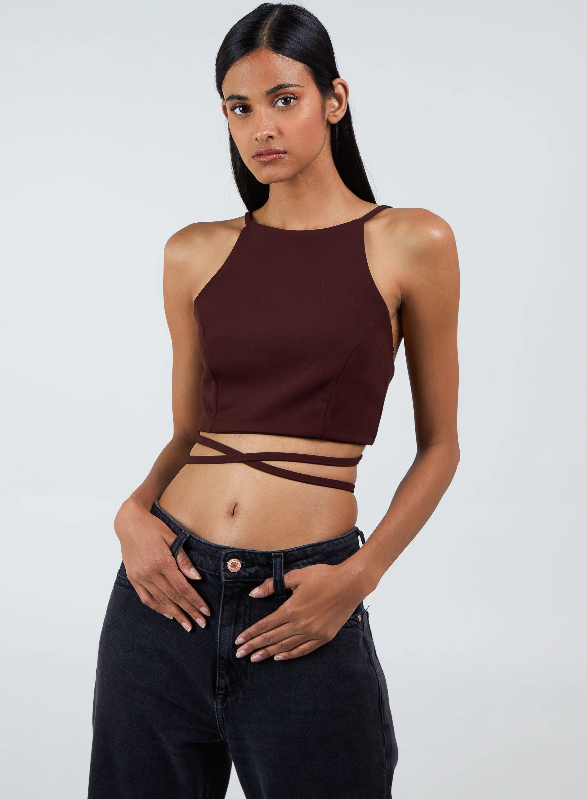 Tie Back Crop Top