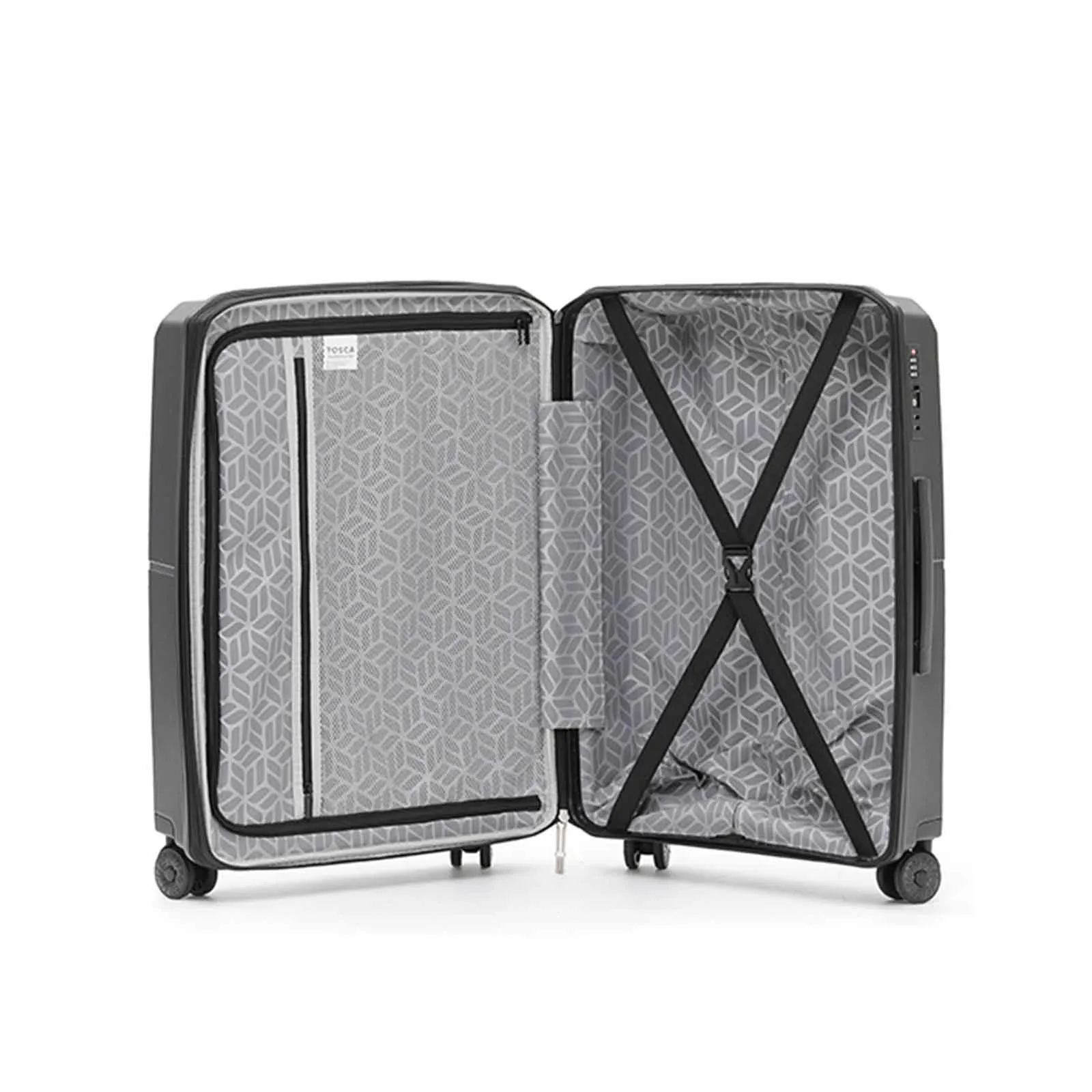 Tosca Globetrotter 20 Inch Carry-On Suitcase Black
