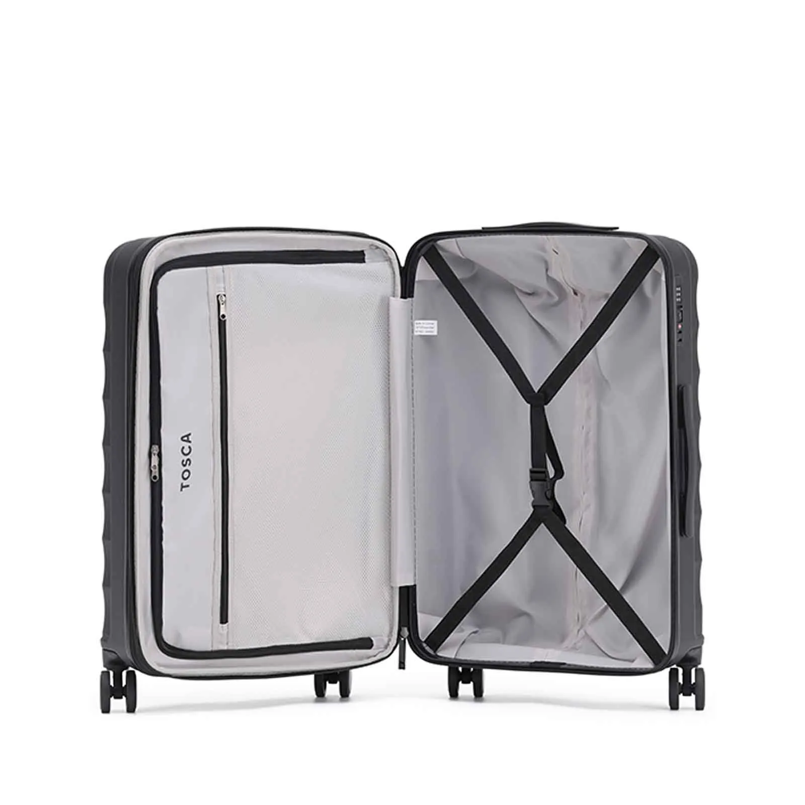 Tosca Interstellar 4W 53cm Carry-On Suitcase Black