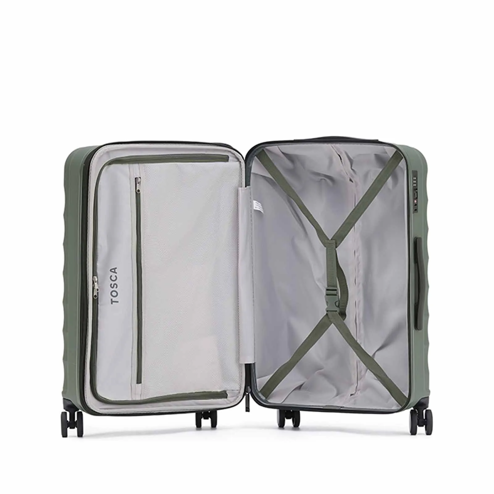 Tosca Interstellar 4W 53cm Carry-On Suitcase Moss