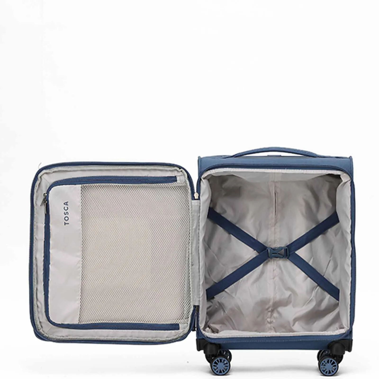 Tosca So-Lite 4W 54cm Carry-On Suitcase Blue