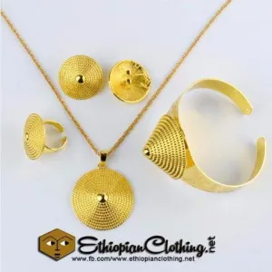 Trendy Bridal Habesha Wedding Jewelry Set