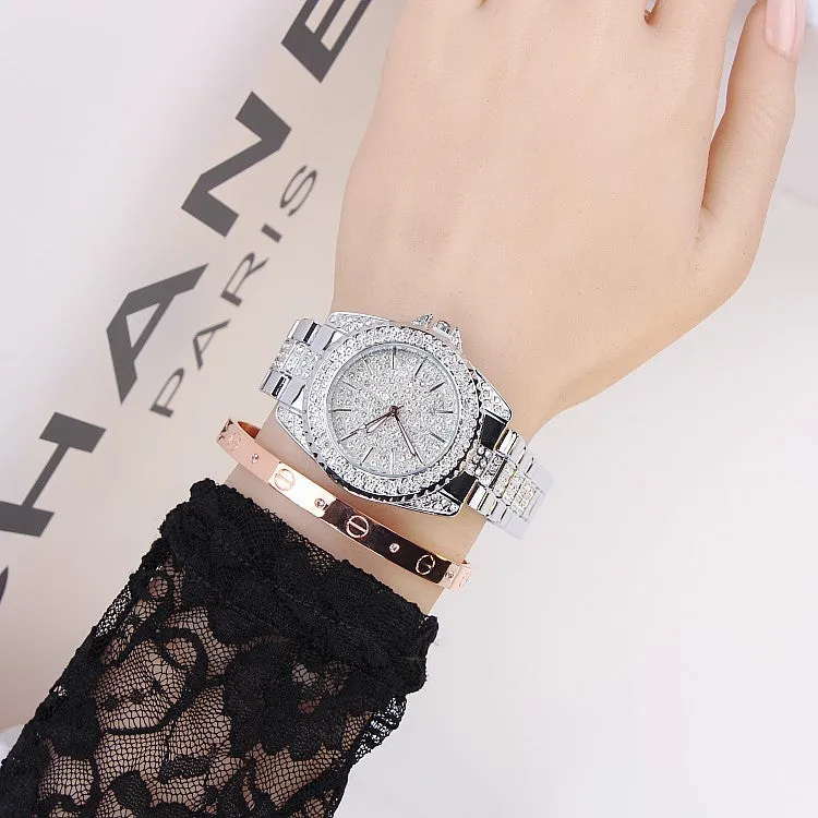 Trendy Diamond With Scale Women's Watch