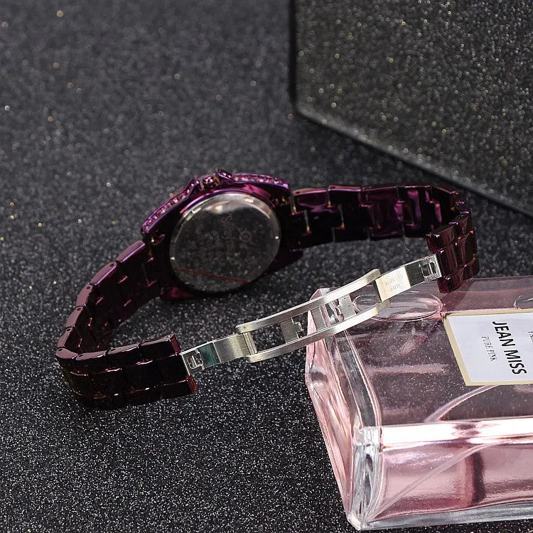 Trendy Diamond With Scale Women's Watch