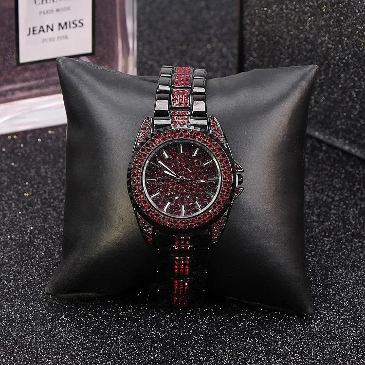 Trendy Diamond With Scale Women's Watch