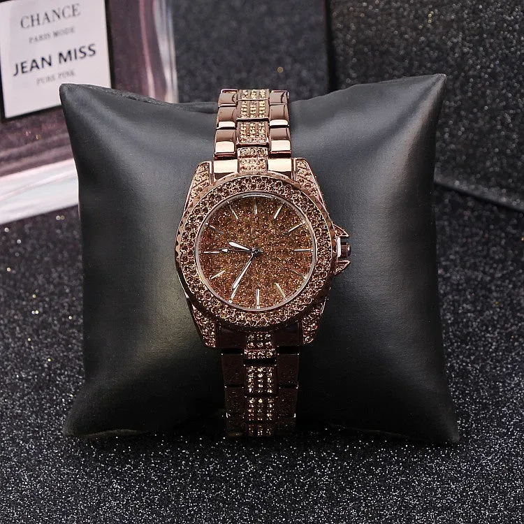 Trendy Diamond With Scale Women's Watch