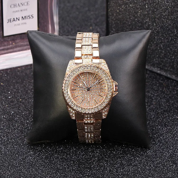 Trendy Diamond With Scale Women's Watch