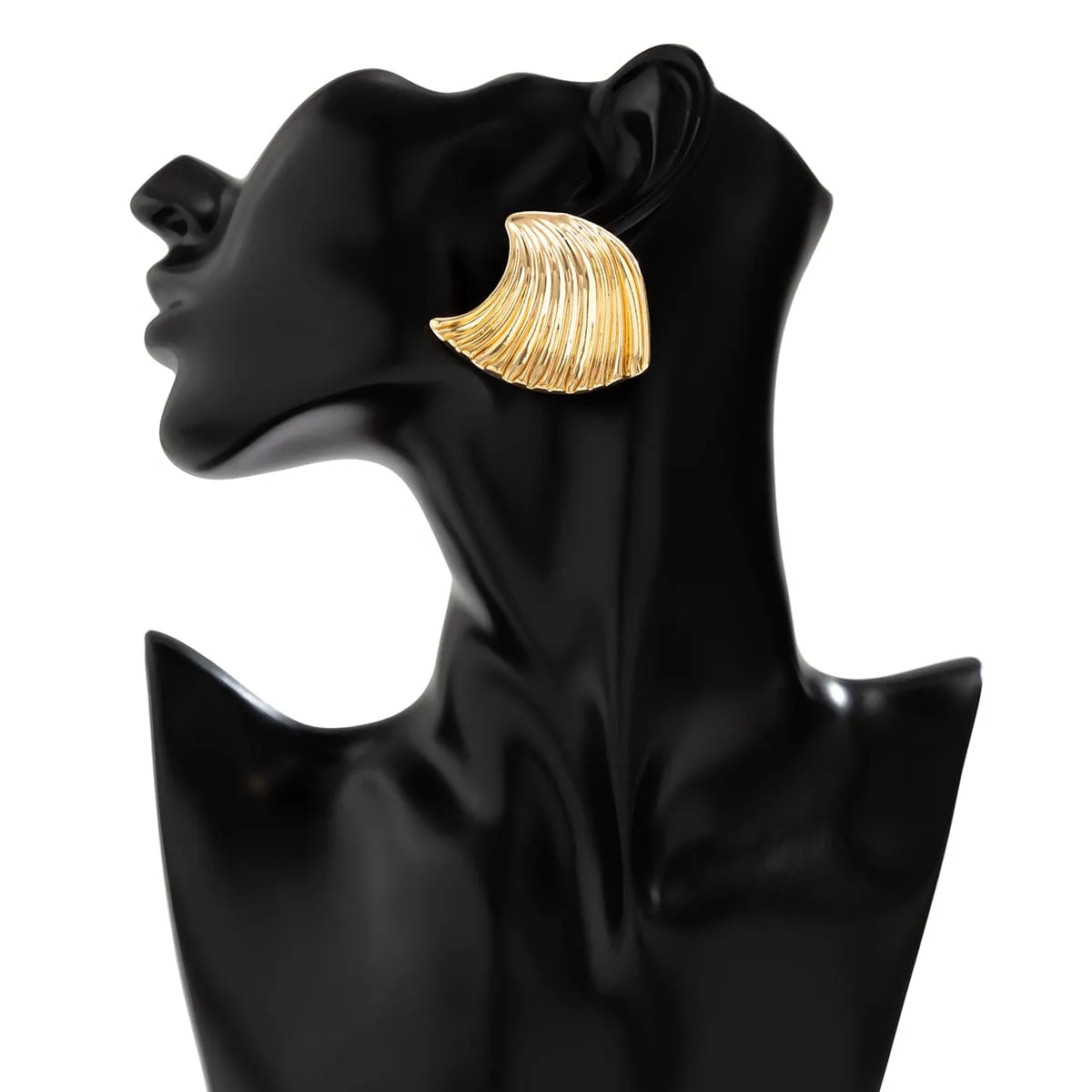 Trendy Gold Plated Seashell Earrings
