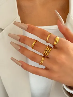 Trendy Knuckle Thumb Finger Stackable Rings