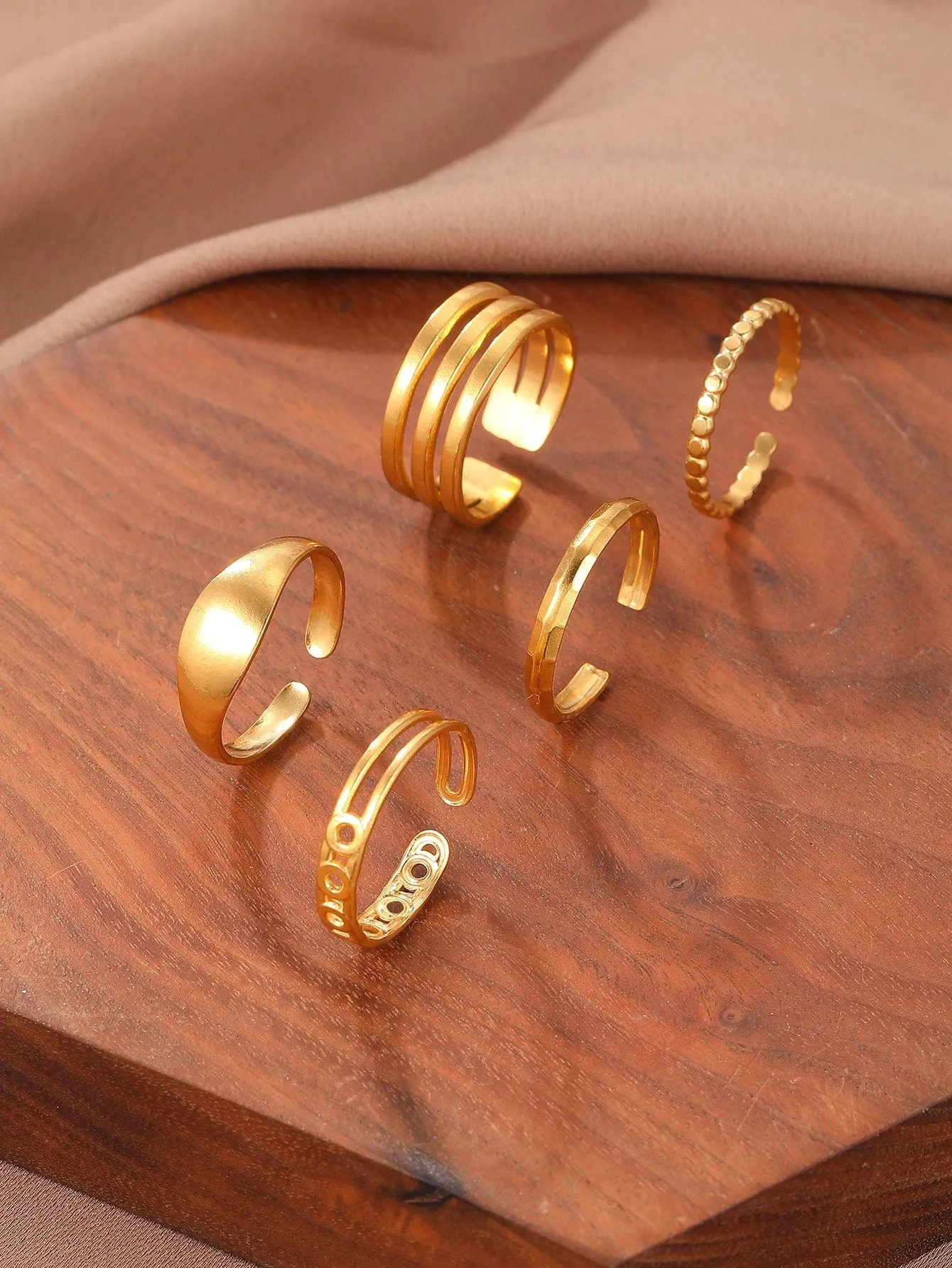Trendy Knuckle Thumb Finger Stackable Rings