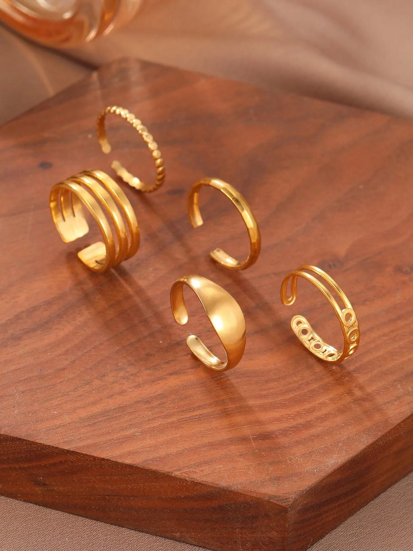 Trendy Knuckle Thumb Finger Stackable Rings