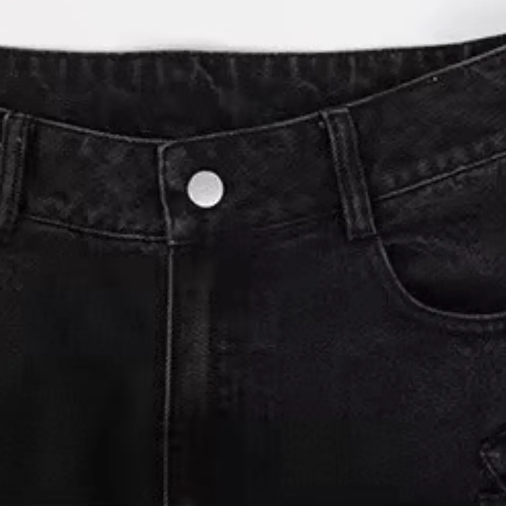 🔥Trendy Multi Pockets Baggy Cargo Jeans