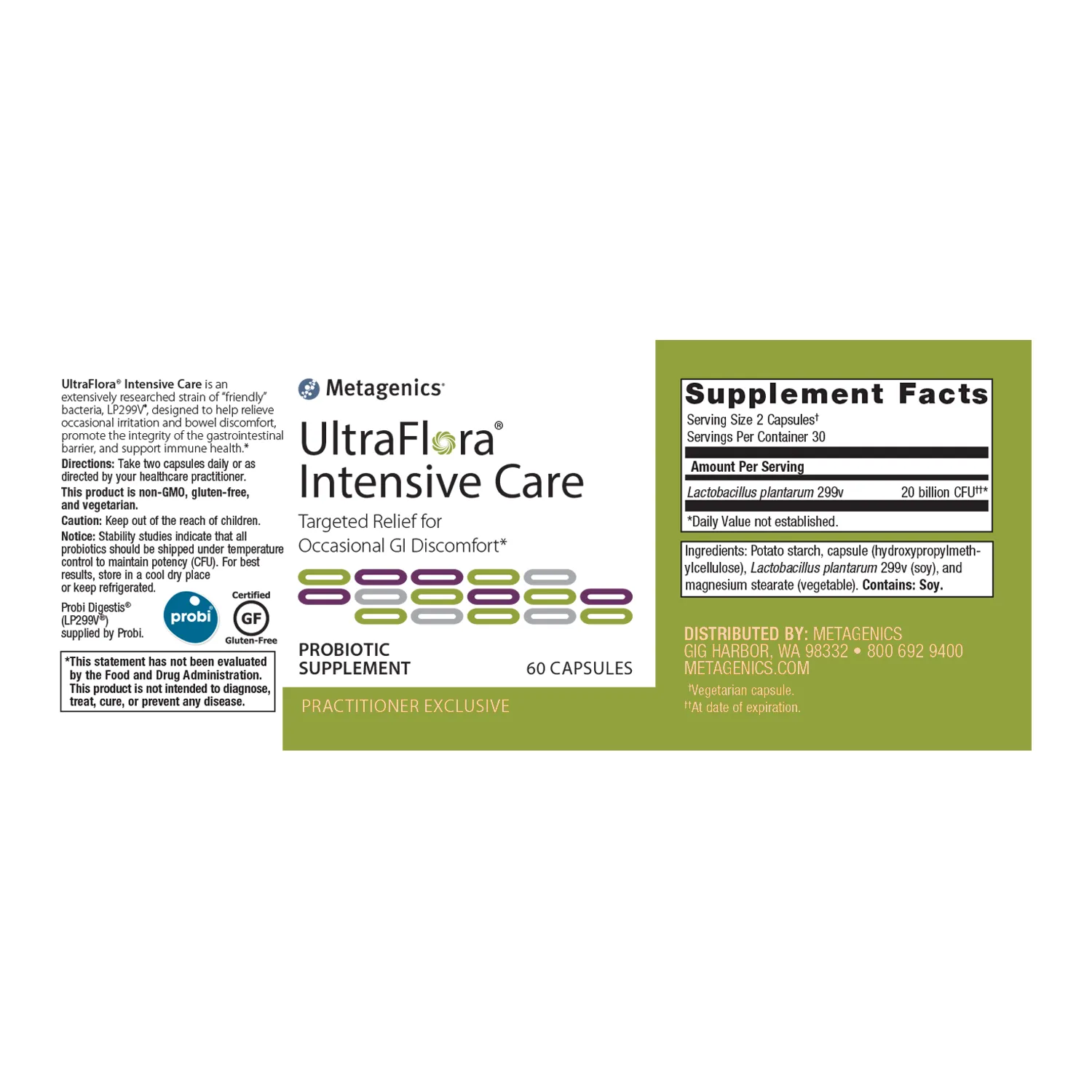 UltraFlora® Intensive Care <br>Targeted Relief for Occasional GI Discomfort*