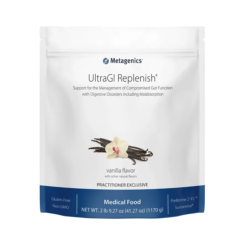 UltraGI Replenish® <br>Support for the Management of Compromised Gut Function with Digestive Disorders including Malabsorption