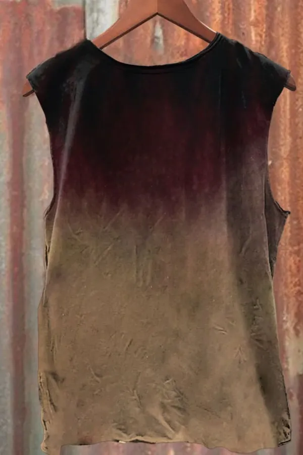 Unisex Death Was On Horse Print Casual Tank Top