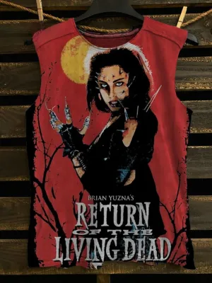 Unisex Horror Print 100% Cotton Tank Top