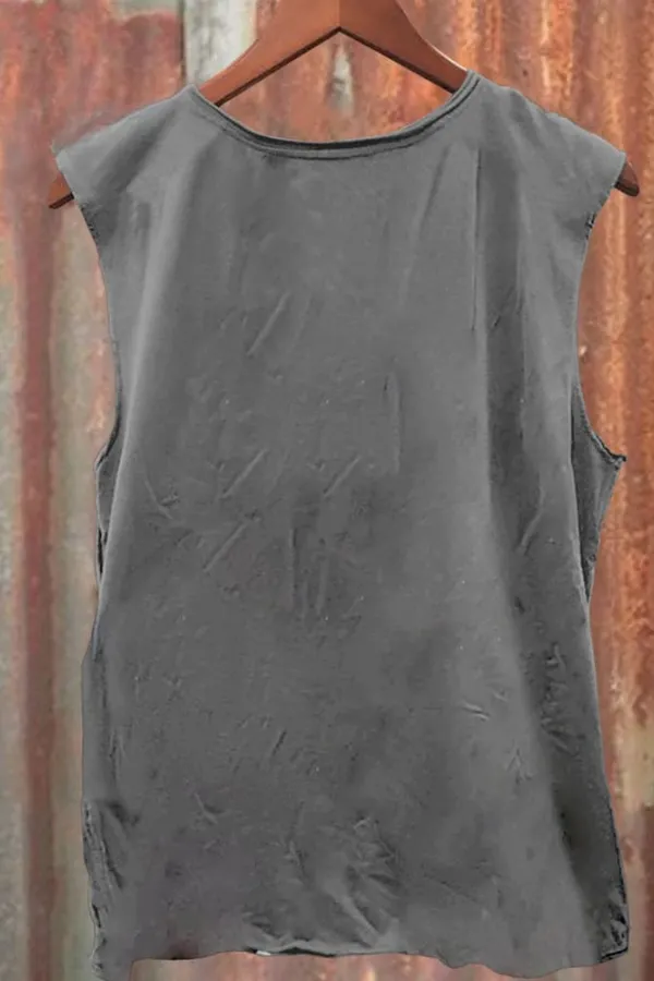 Unisex Let's Get Kraken Print Casual Tank Top