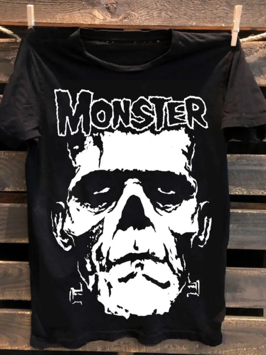 Unisex Monster Skull 100% Cotton Tank Top