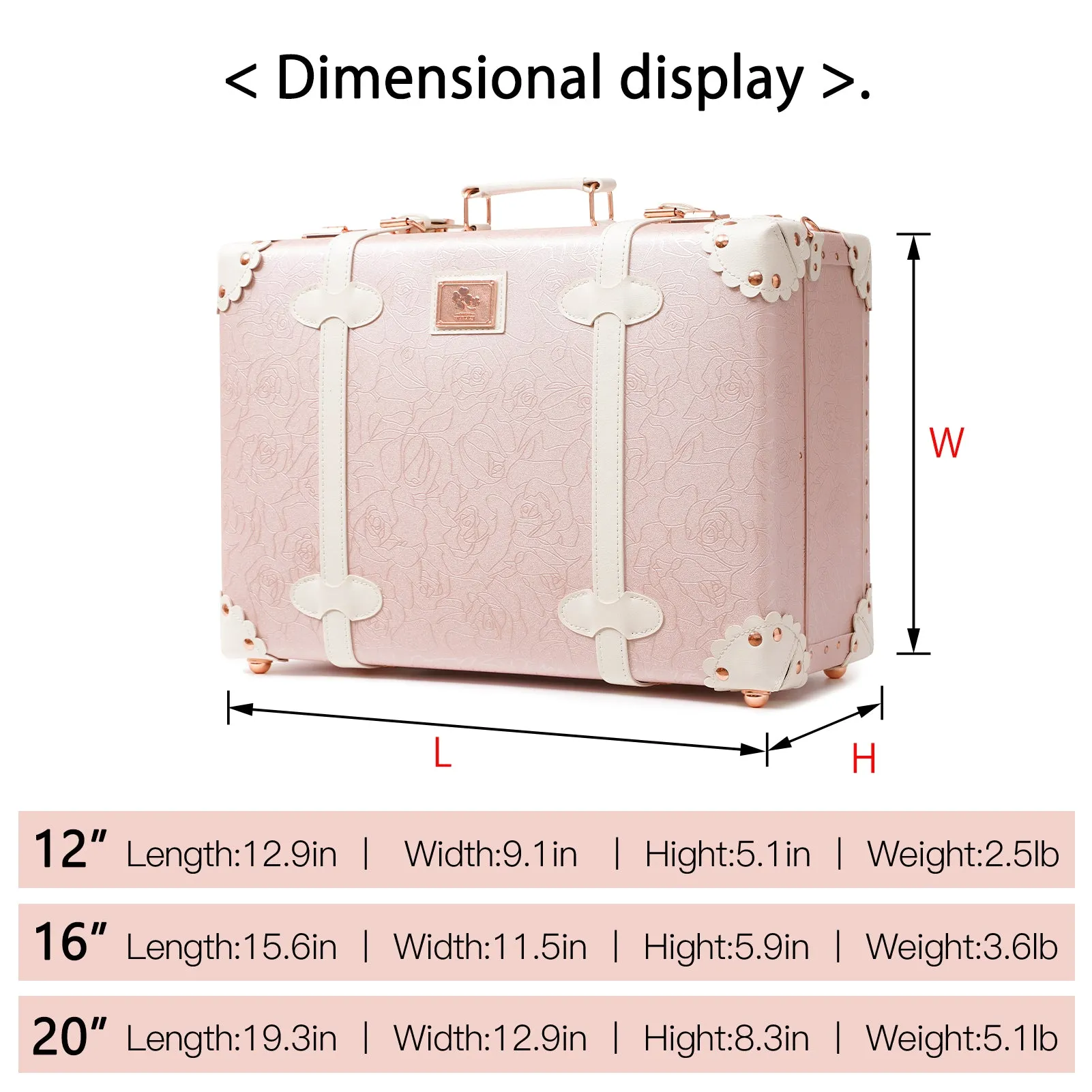 urecity Vintage Carry-on Overnight Case  16 inches