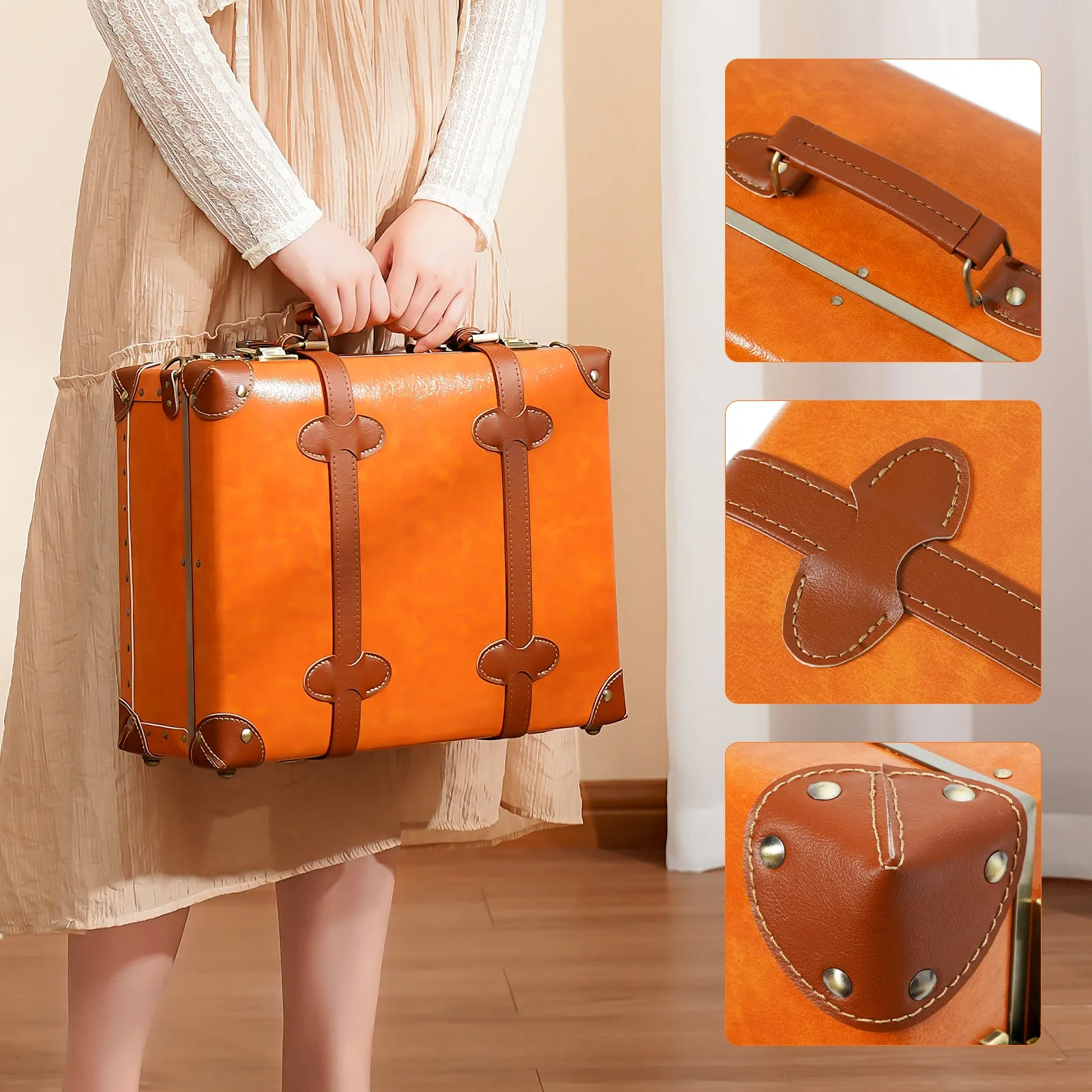 urecity Vintage Carry-on Overnight Case 16 inches