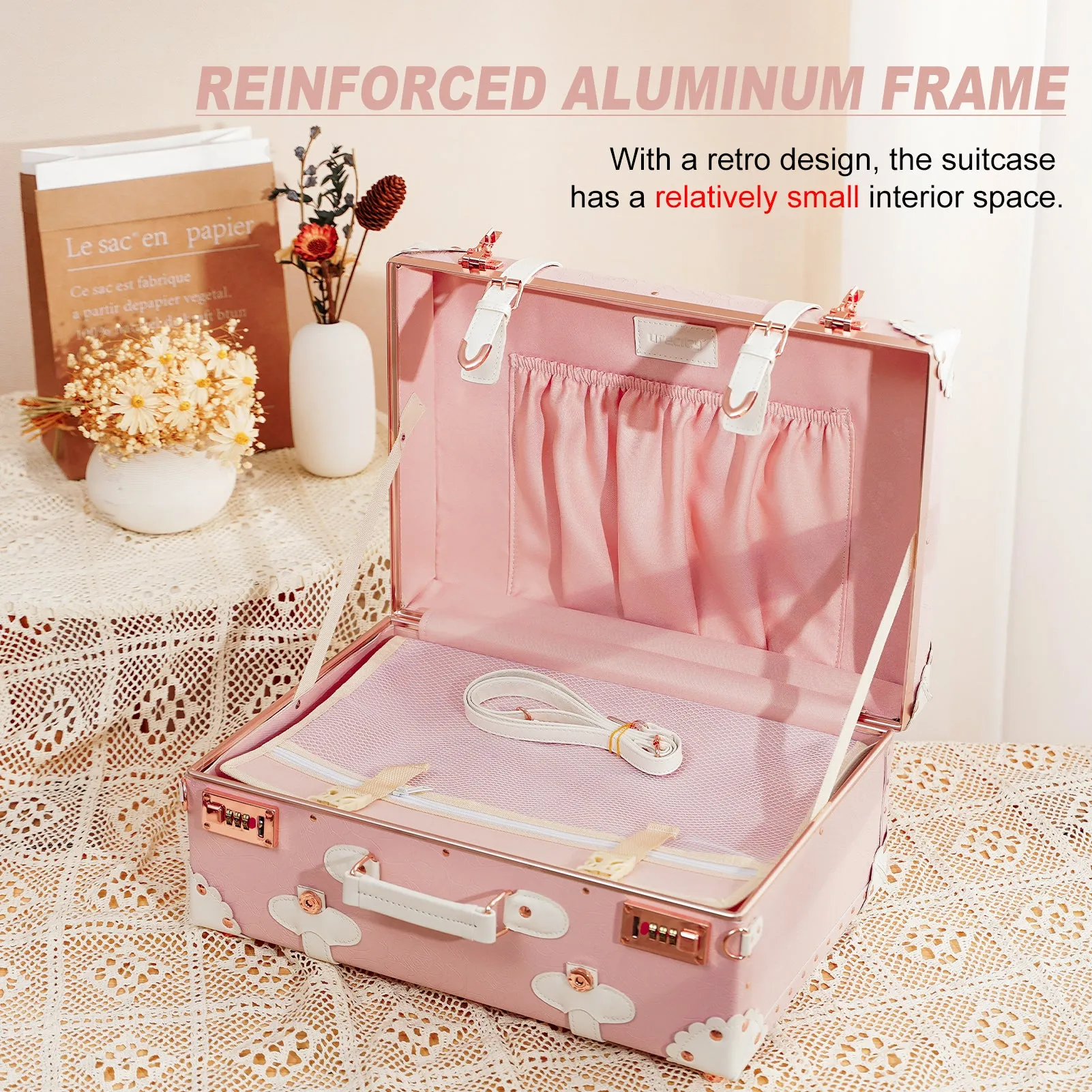 urecity Vintage Carry-on Overnight Case  16 inches