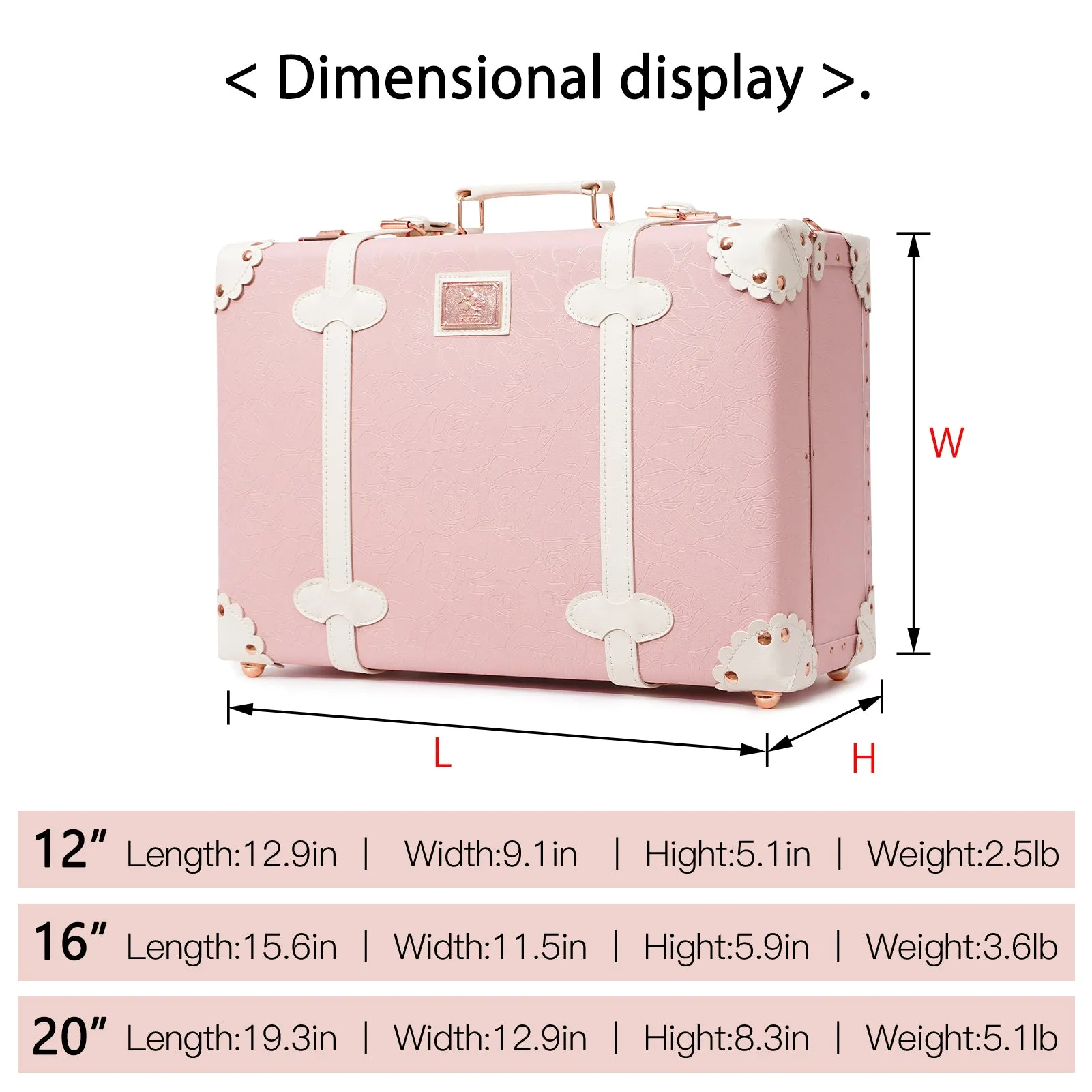 urecity Vintage Carry-on Overnight Case  16 inches