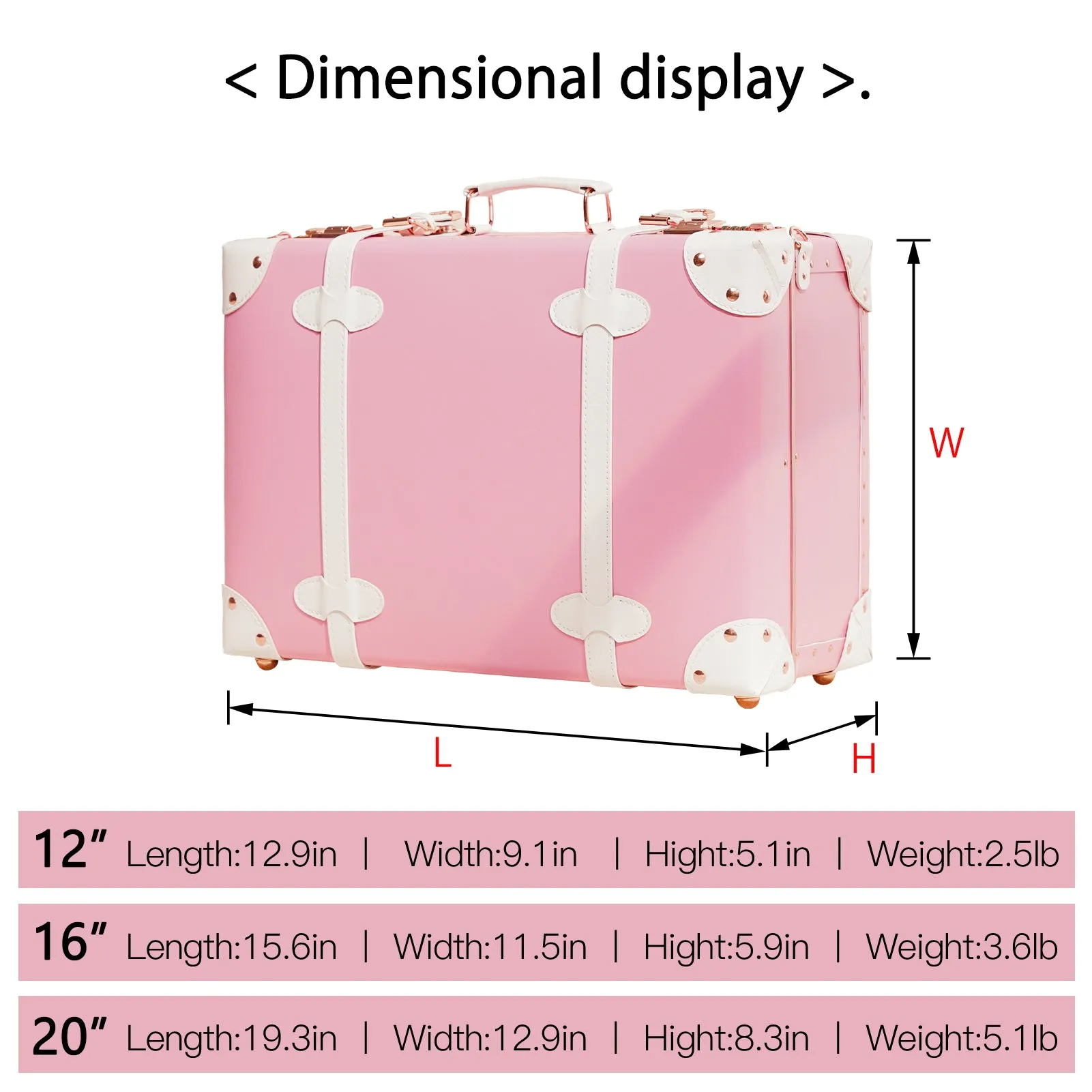 urecity Vintage Carry-on Overnight Case  16 inches