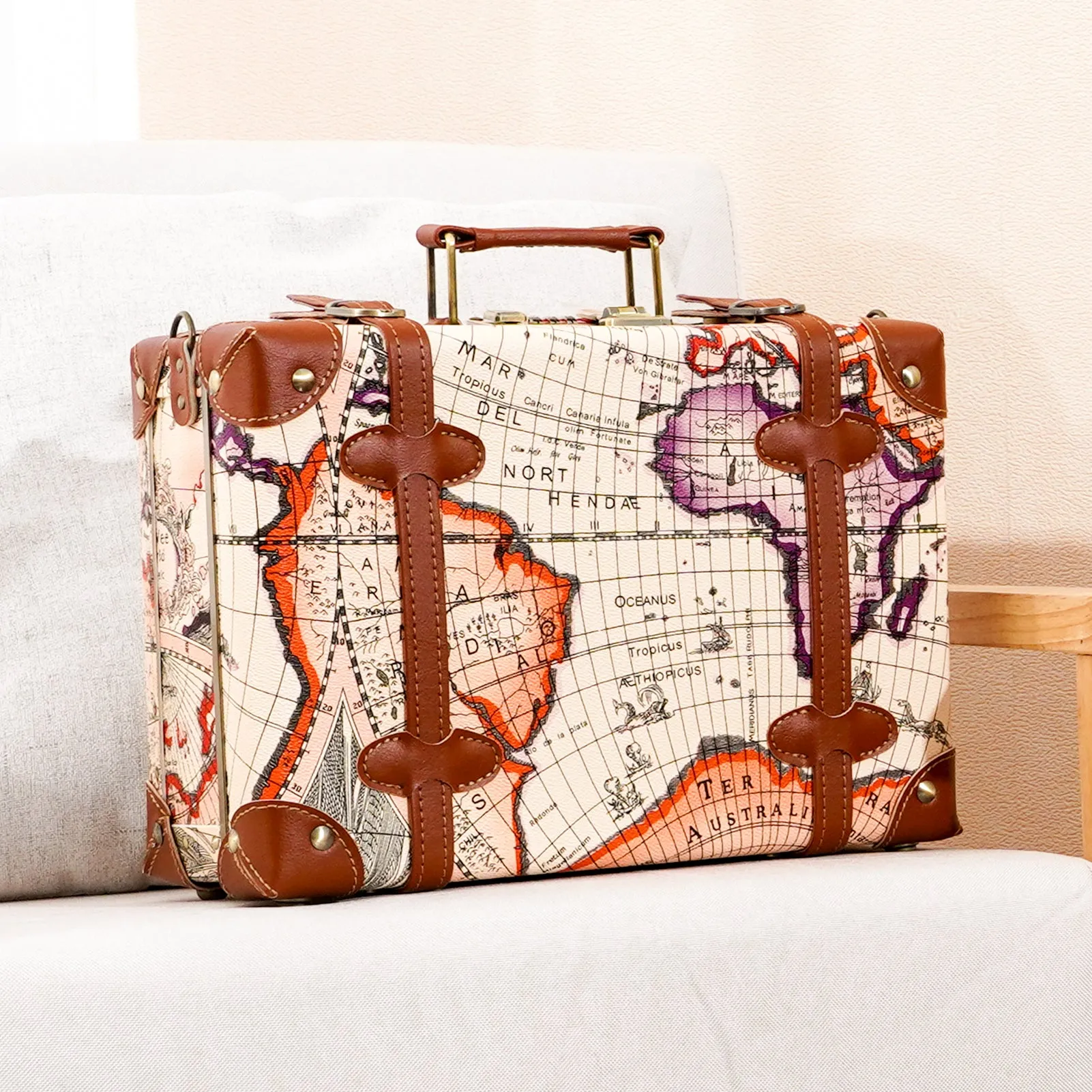 urecity Vintage Carry-on Overnight Case 16 inches