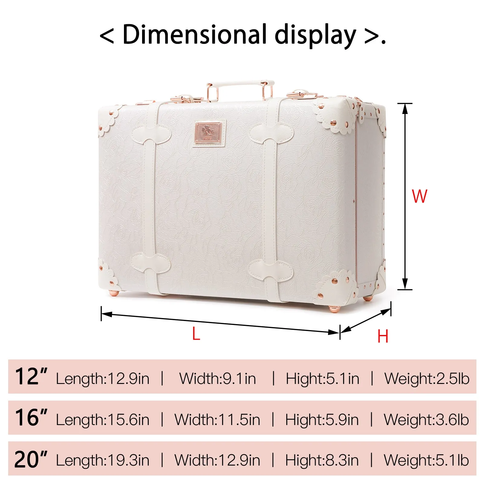 urecity Vintage Carry-on Overnight Case  16 inches